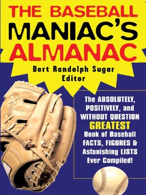 cover image of The Baseball Maniacs Almanac
